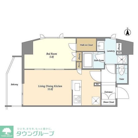 CASSIA上野入谷の物件間取画像